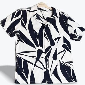 Porter & Ash Mens Short Sleeve Button Up‎ Shirt Luxury Stretch Slim Fit
